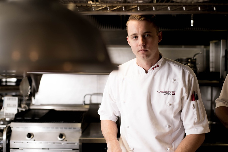 Waterfront Wines kitchen team