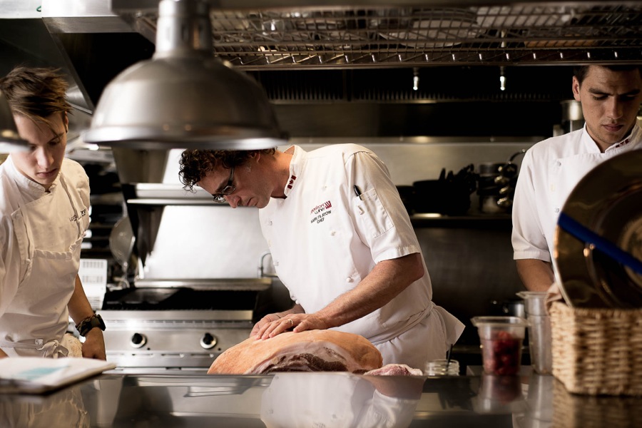 Waterfront Wines kitchen in action