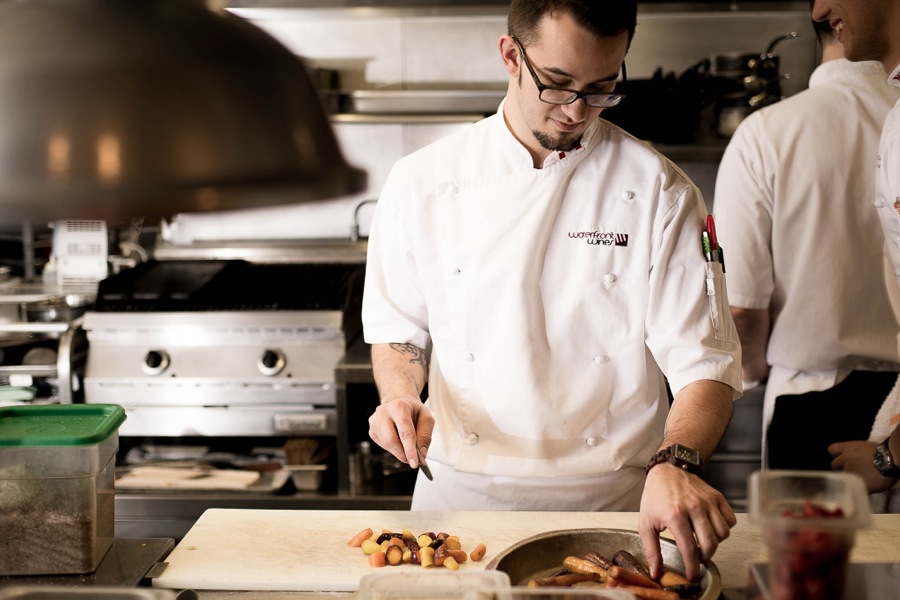 Waterfront Wines kitchen team