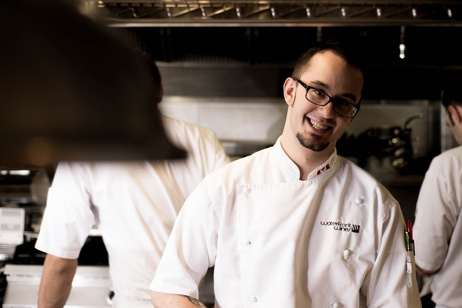 Waterfront Wines kitchen team