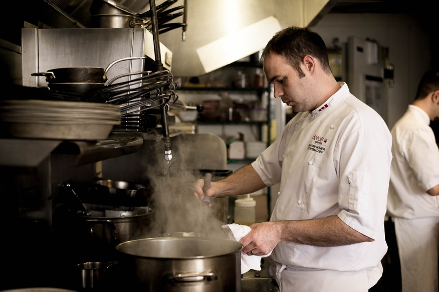 Waterfront Wines kitchen team