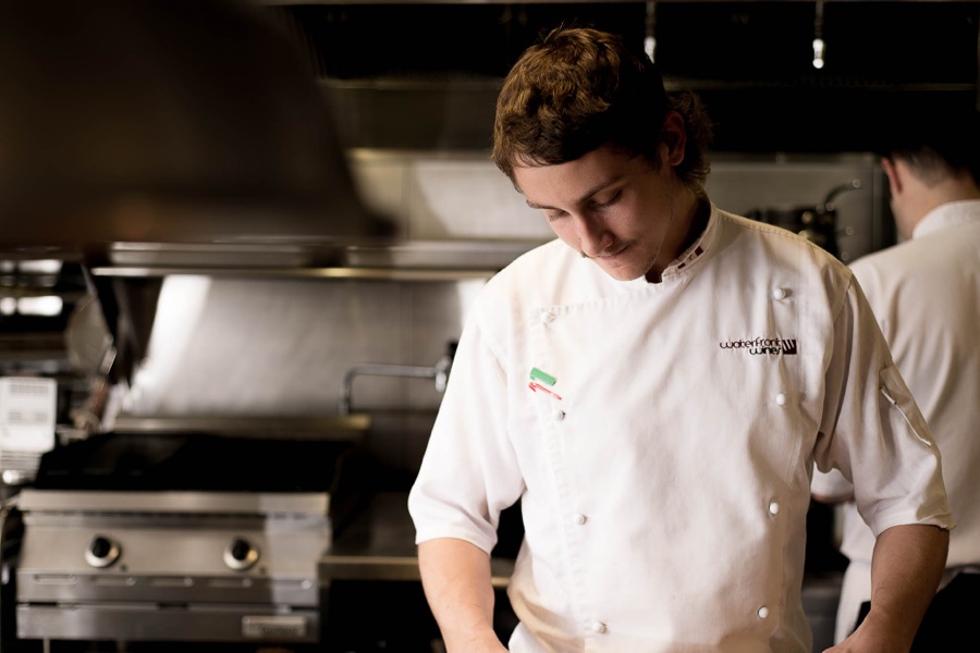 Waterfront Wines kitchen team